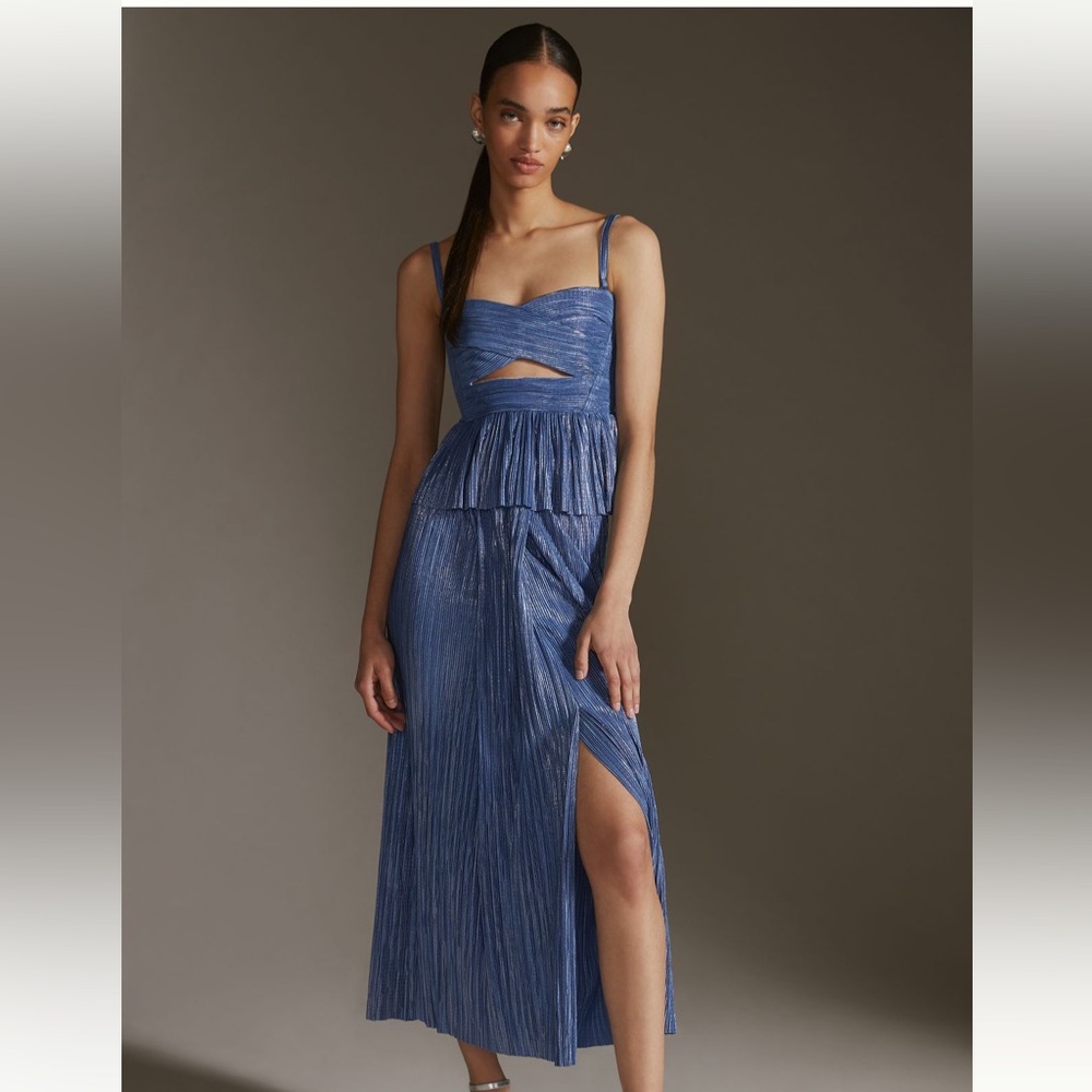 Sabina Musayev Shimmer Maxi Skirt and Top Set